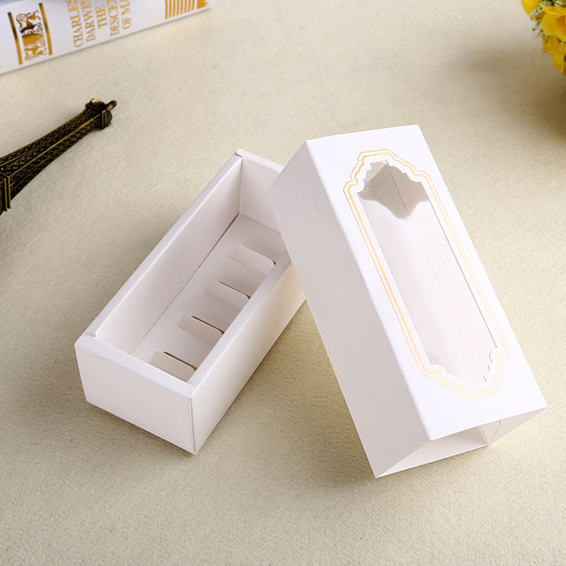 Recyklingu Szuflady Typ pudełka Do przechowywania Pudełko Białe Macaron Paper Box
